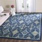 Safavieh Evoke EVK224A-3 3" x 5" Royal and Ivory Area Rug, , large