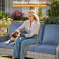 HOMLUX 5-Piece Patio Set in Denim Blue, , large
