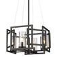 Golden Lighting Marco 4-Light Pendant in Matte Black, , large