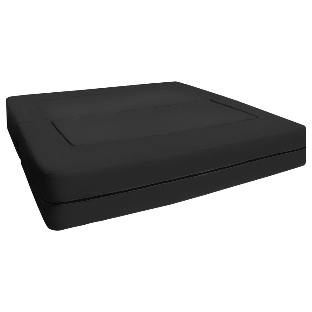 Jaxx Zipline Big Kids Modular Sofa &amp; Ottoman in Black, , large