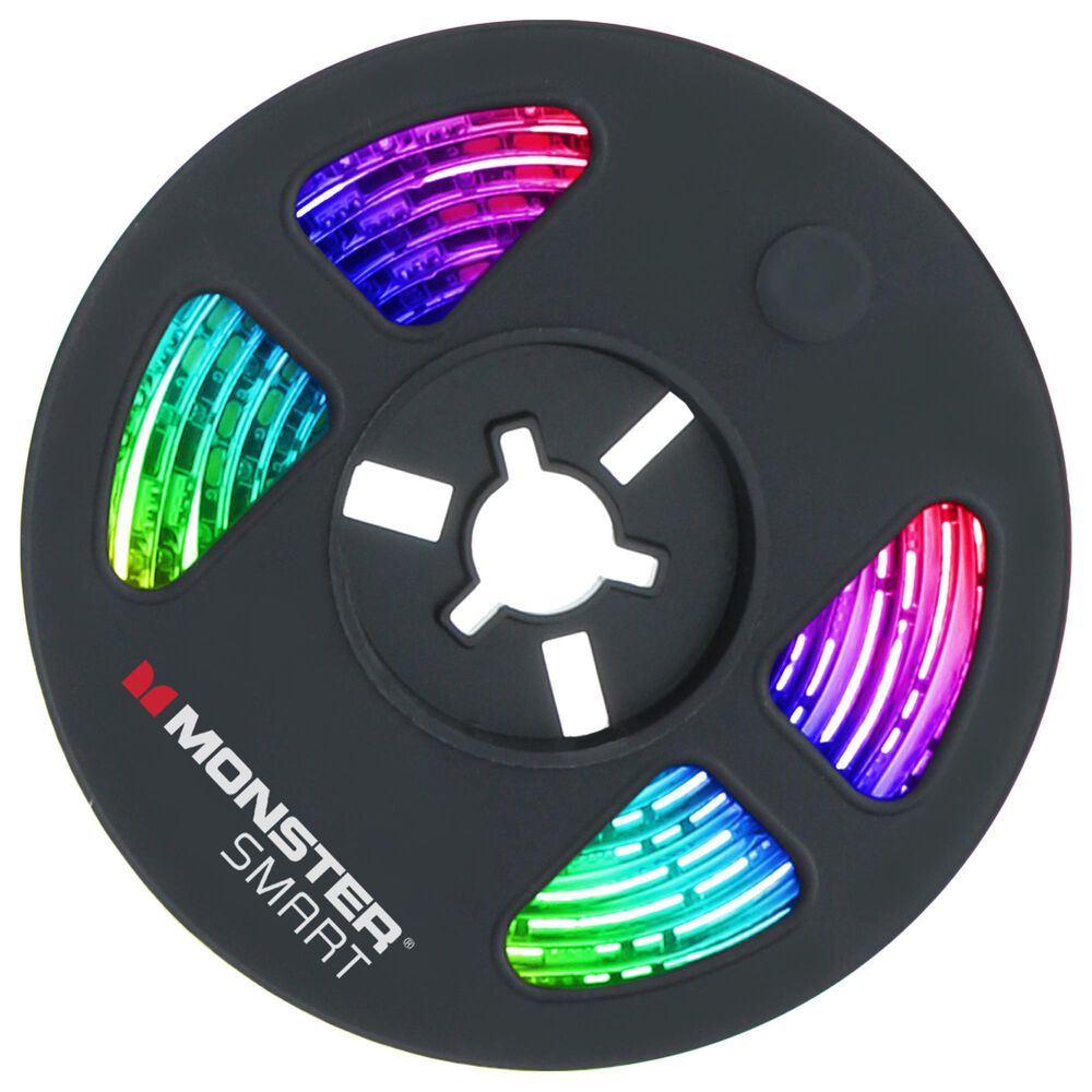 Monster Smart Illuminessence 6.5&#39; Smart Multicolor and Multi White LED Light Strip, , large