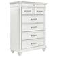 Ashley Kanwyn 7 Drawer Chest in Distressed Whitewash, , large