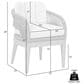Hearth and Haven Orbit Outdoor Patio Dining Chair in Taupe, , large