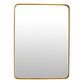 Three Hands Metal Wall Mirror in Gold, , large