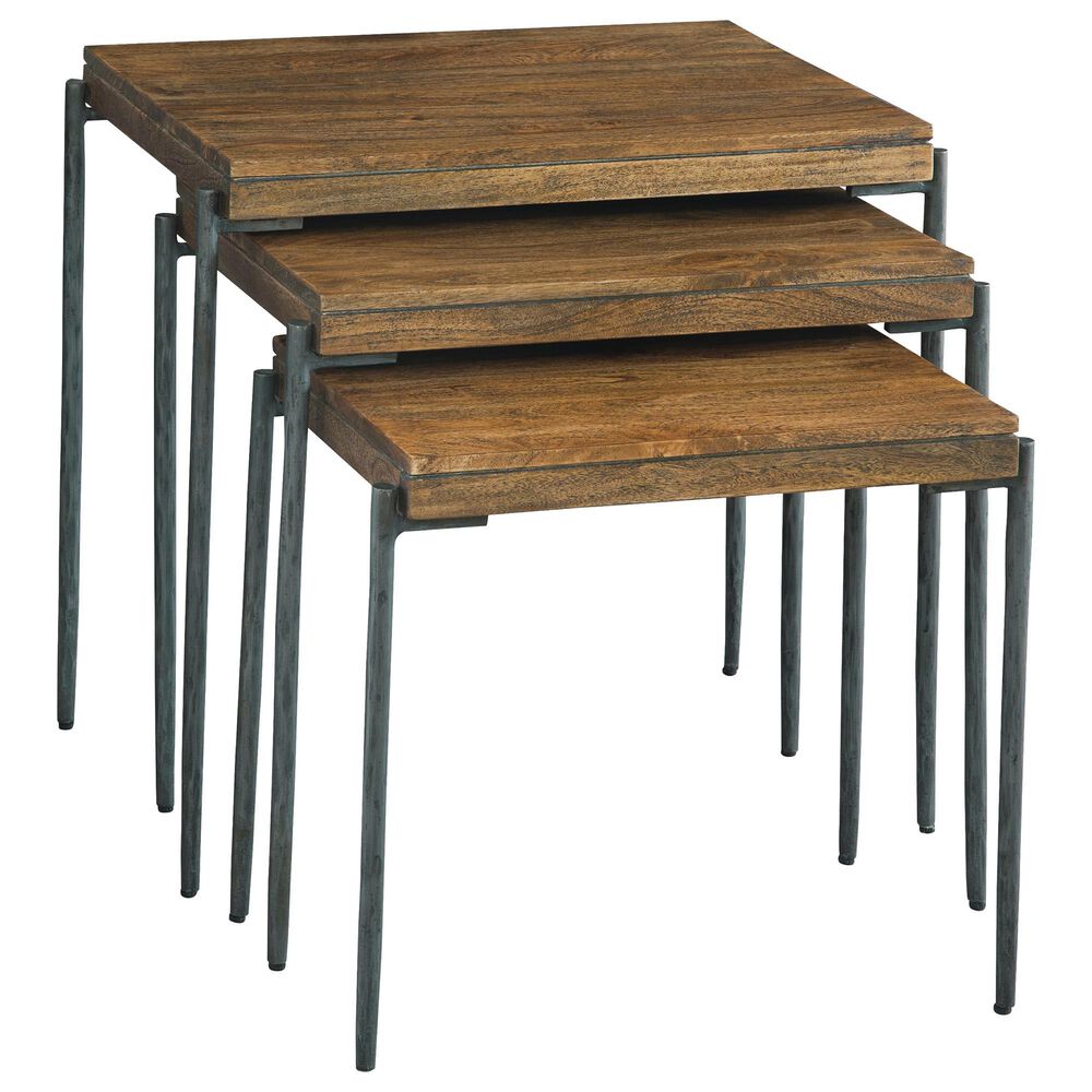 Hekman Bedford Park Nesting Table in Brown and Black (Set of 3), , large