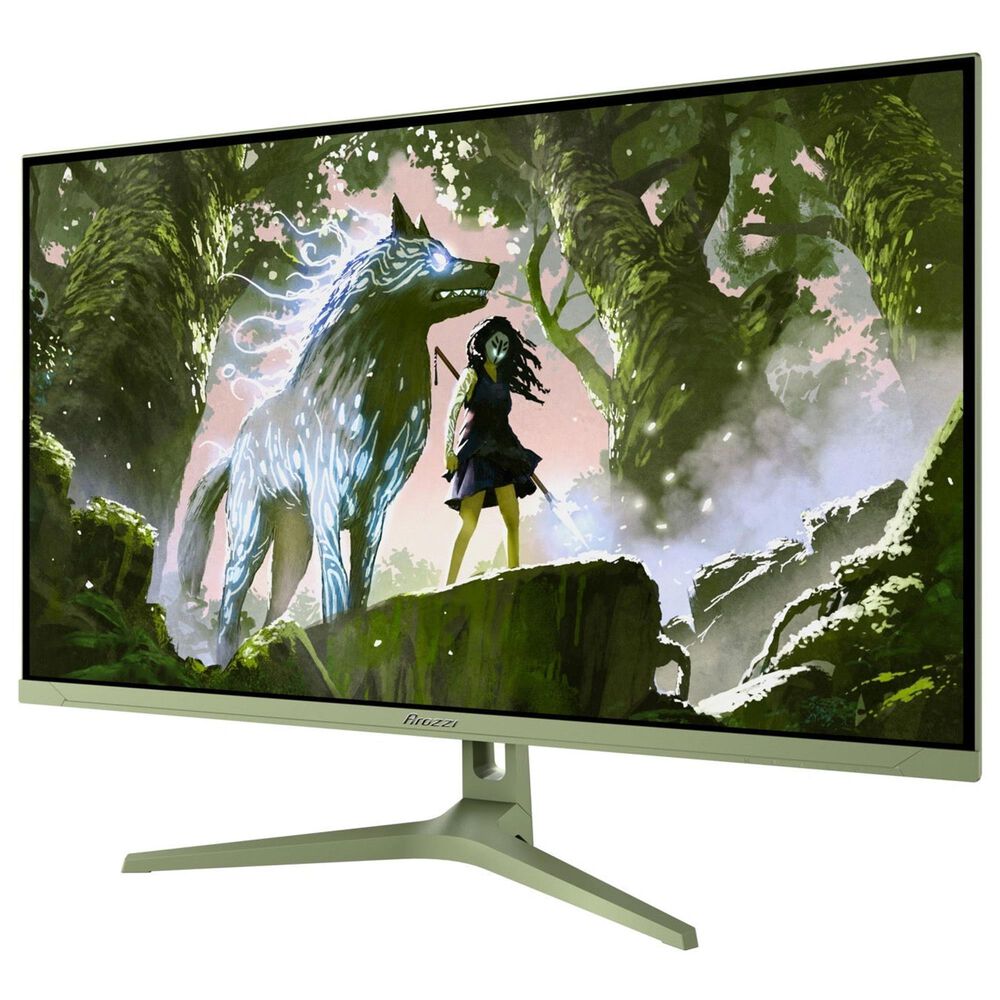 Arozzi Nova 32" IPS 180Hz Gaming Monitors in Forest Green, , large