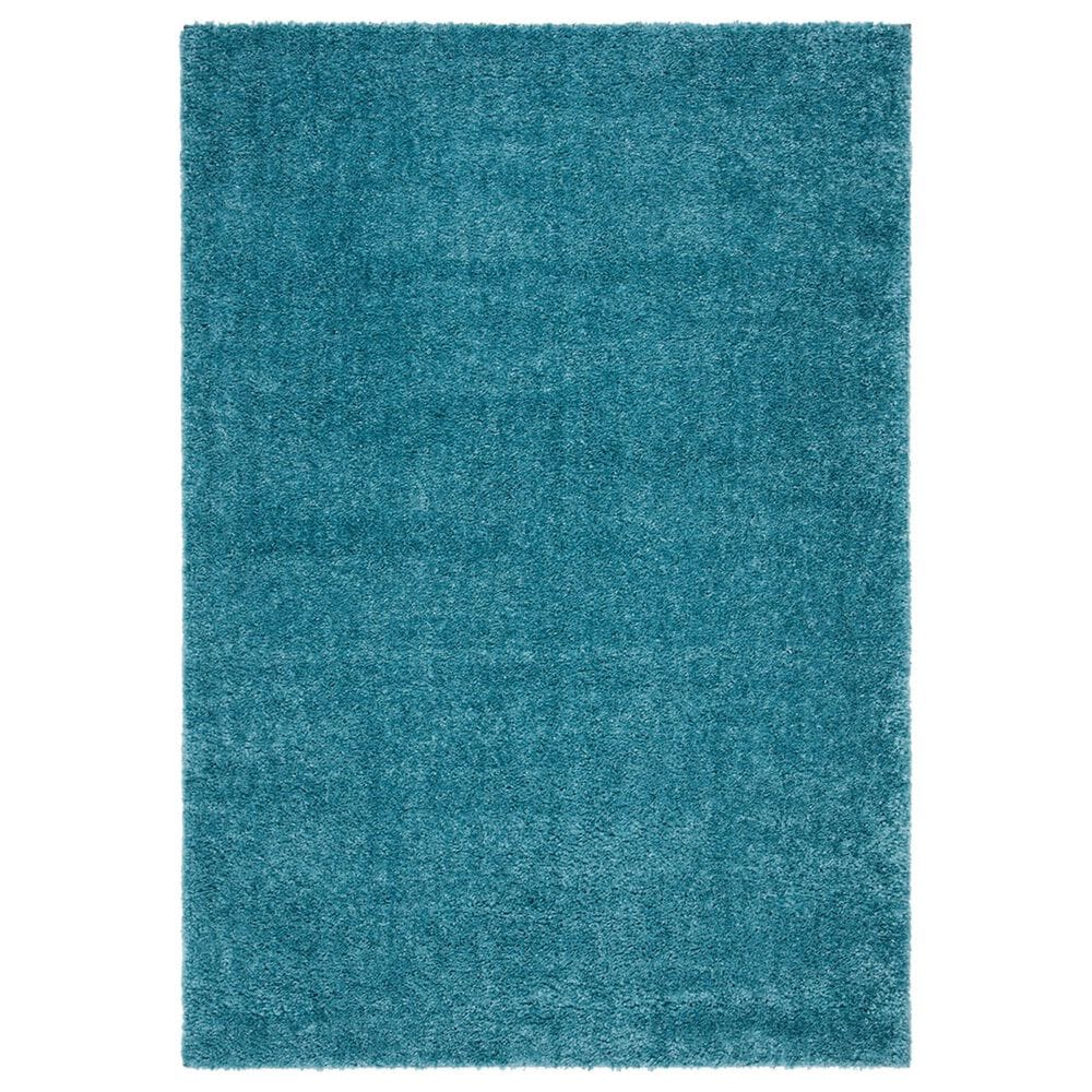 Safavieh August Shag 10" x 14" Turquoise Area Rug, , large