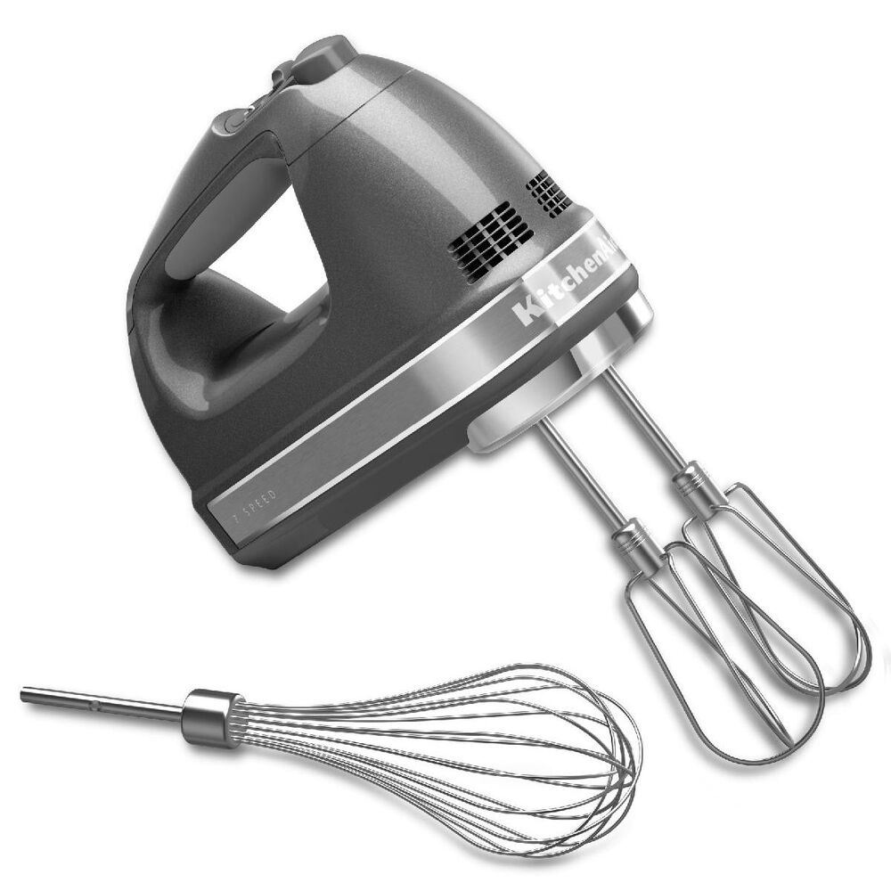 KitchenAid 7-Speed Hand Mixer in Liquid Graphite, , large