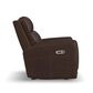 Flexsteel Alister Leather Power Gliding Recliner in Burnt Umber, , large