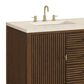 James Martin Vanities Myrrin 60" Double Vanity in Mid-Century Walnut with 3 cm Eternal Marfil Quartz Top, , large