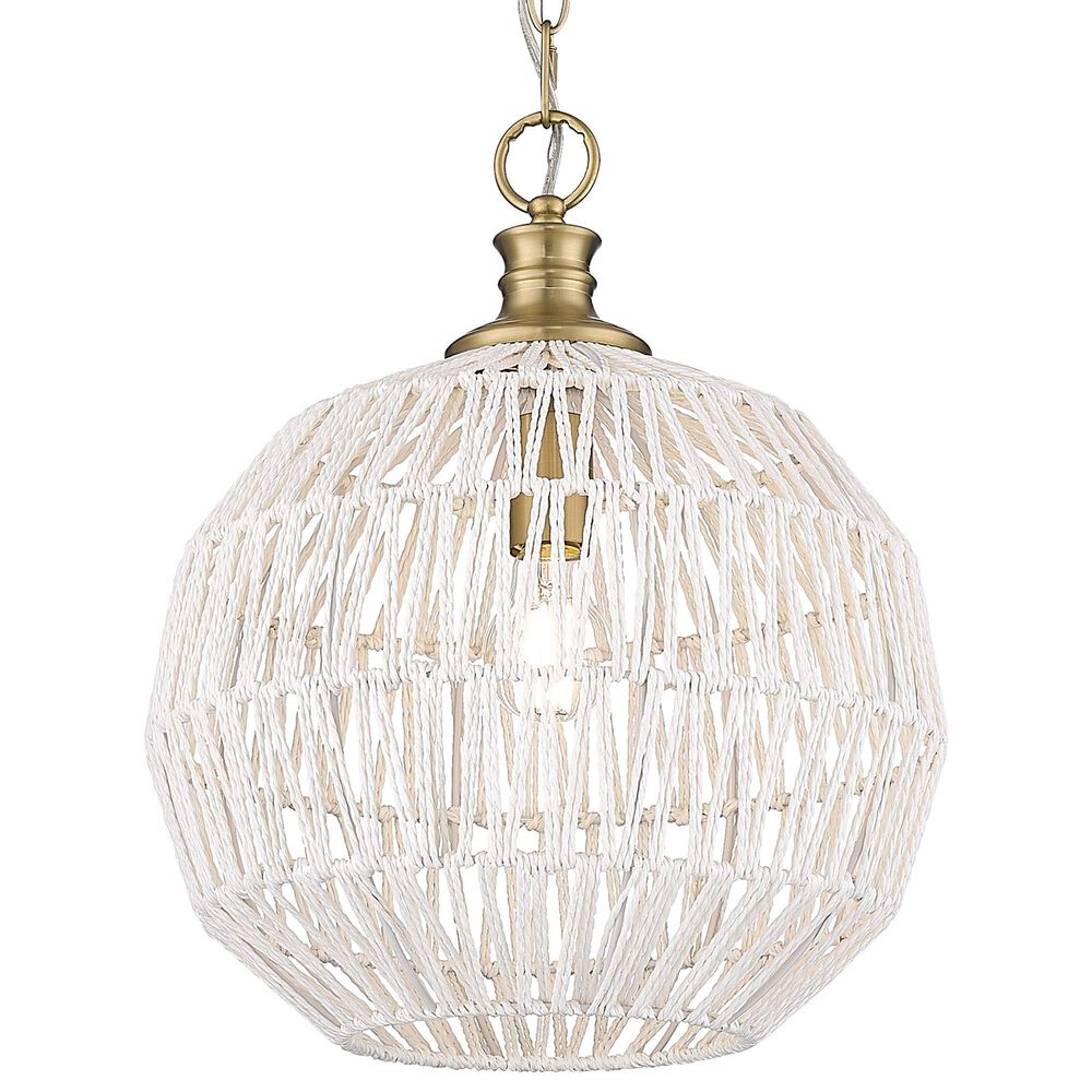 Golden Lighting Florence 1-Light Pendant in Brushed Champagne Bronze, , large