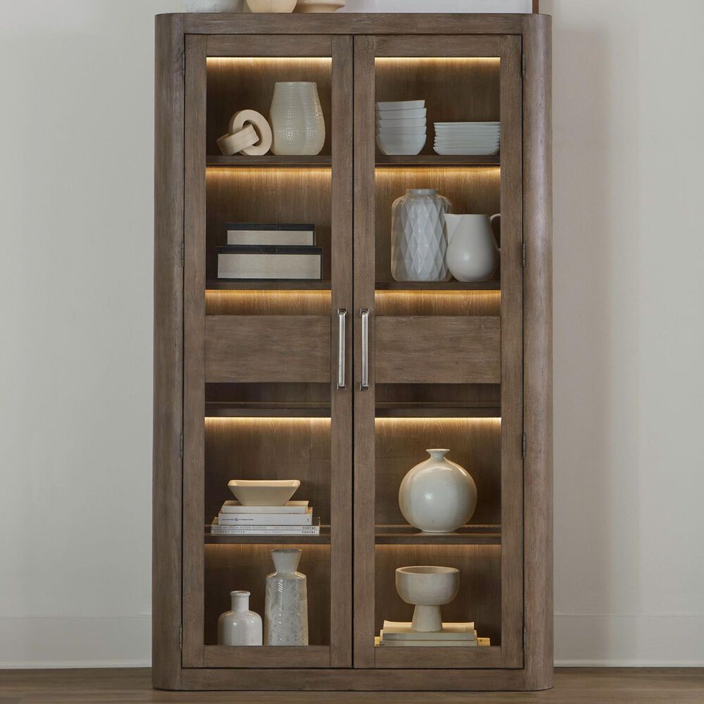 Liberty Furniture South Bend Display Cabinet in Burnished Clay, , large