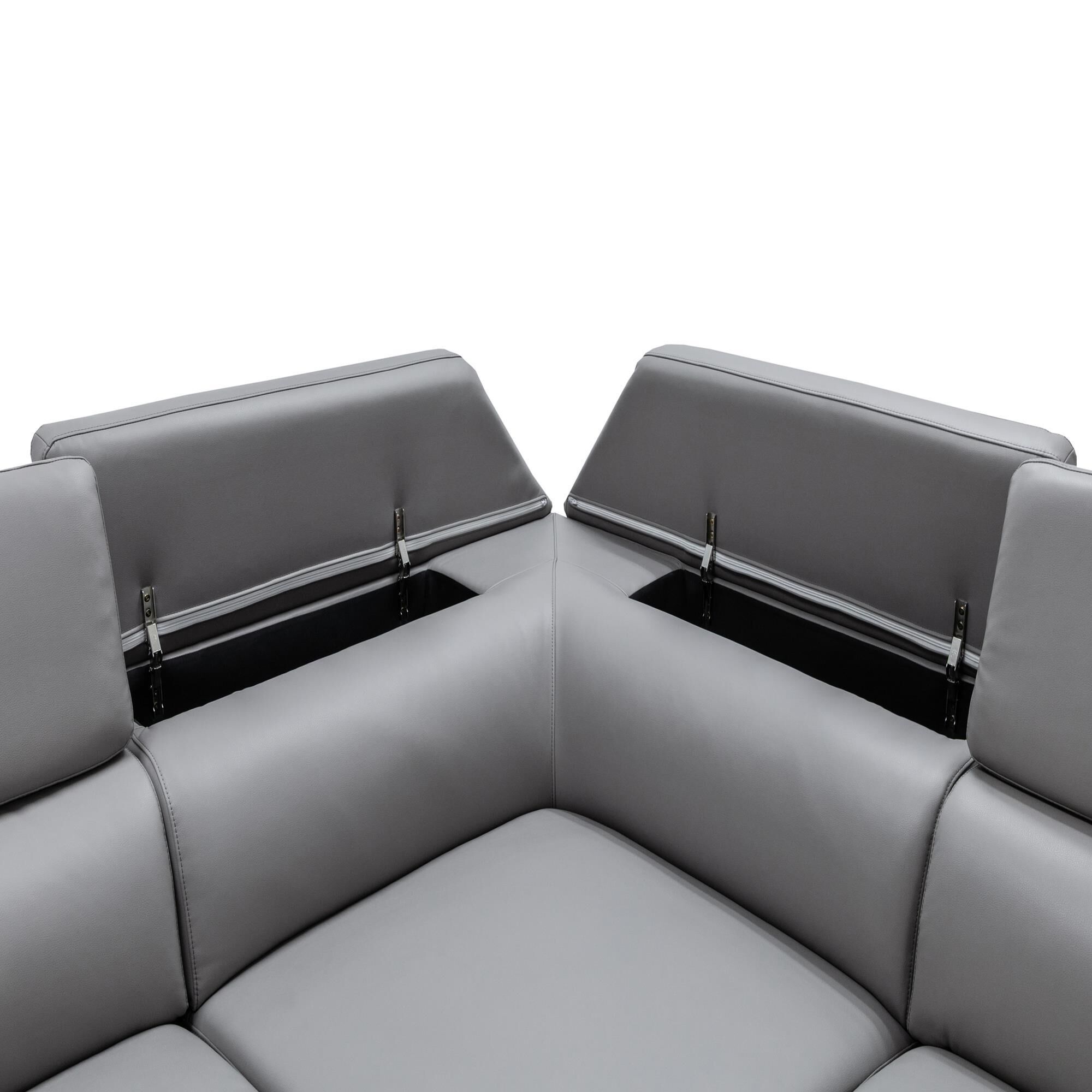 37B Gemma 4-Piece Sectional in Warm Ash