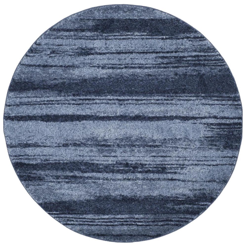 Safavieh Retro RET2693-6065 6" Round Light Blue and Blue Area Rug, , large