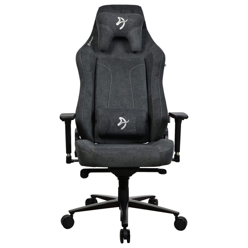 Arozzi Vernazza XL Soft Fabric Gaming Chair in Dark Grey, , large