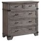 Hawthorne Furniture Forge 5-Drawer Media Chest in Wire Brushed Steel Gray, , large
