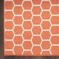 Nourison Twist Reversible 10" x 14" Coral Indoor/Outdoor Area Rug, , large