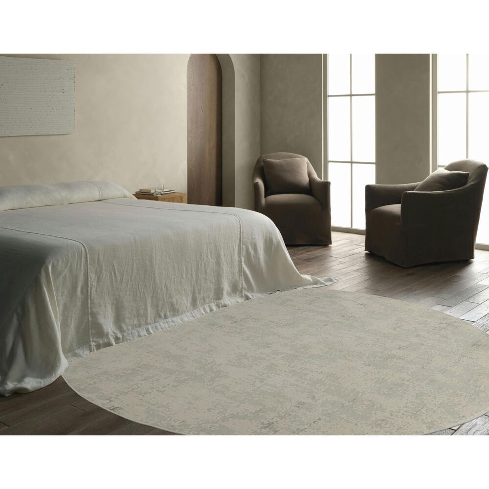 Jaipur Cirque Arvo Pumice Stone and Light Gray 7&#39;10&quot; Round Area Rug, , large