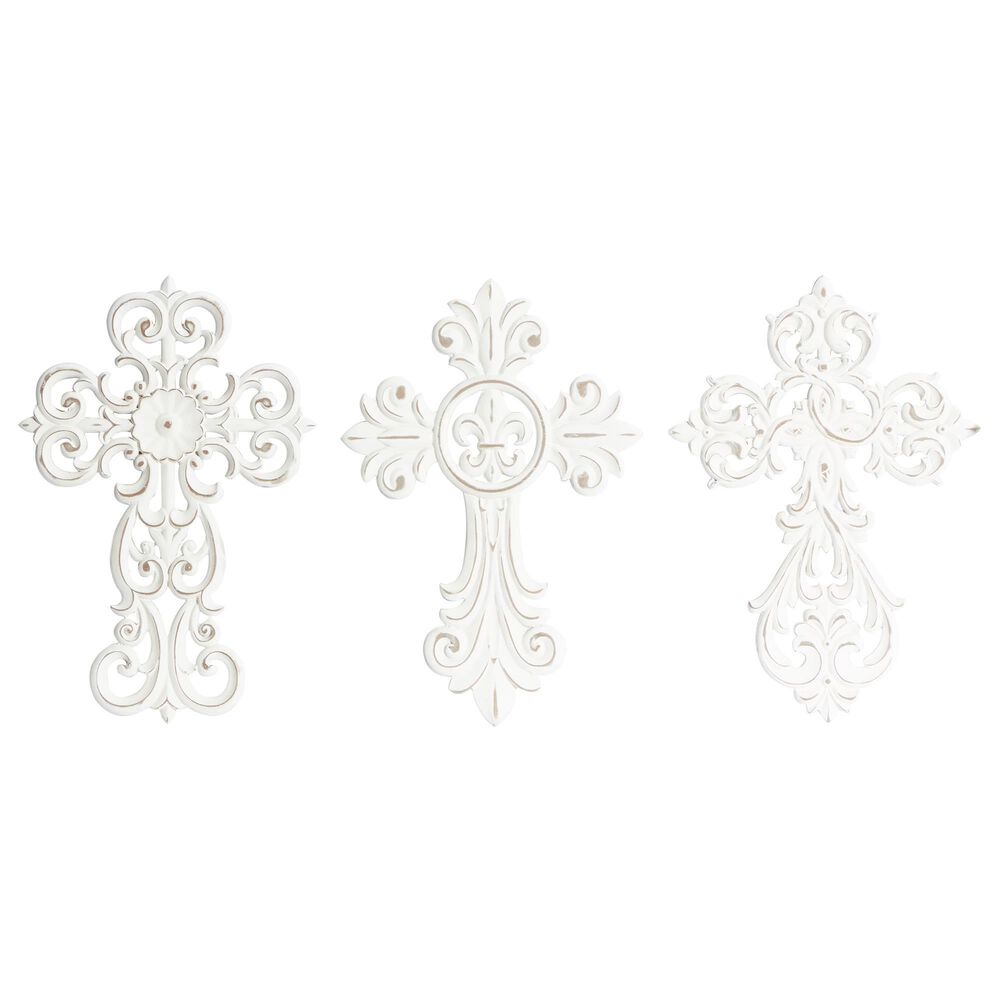 Maple and Jade 16" x 12" Wall Decor in White (Set of 3), , large