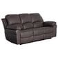 Oxford Furniture Cheers Leather Power Reclining Sofa in Madras Gray, , large