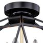 Vaxcel Turin 4-Light Semi Flush Mount in Noble Bronze and Natural Brass, , large