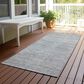 Dalyn Rug Company Soft Essentials Solid Silver 2"3" x 7"6" Indoor/Outdoor Runner, , large
