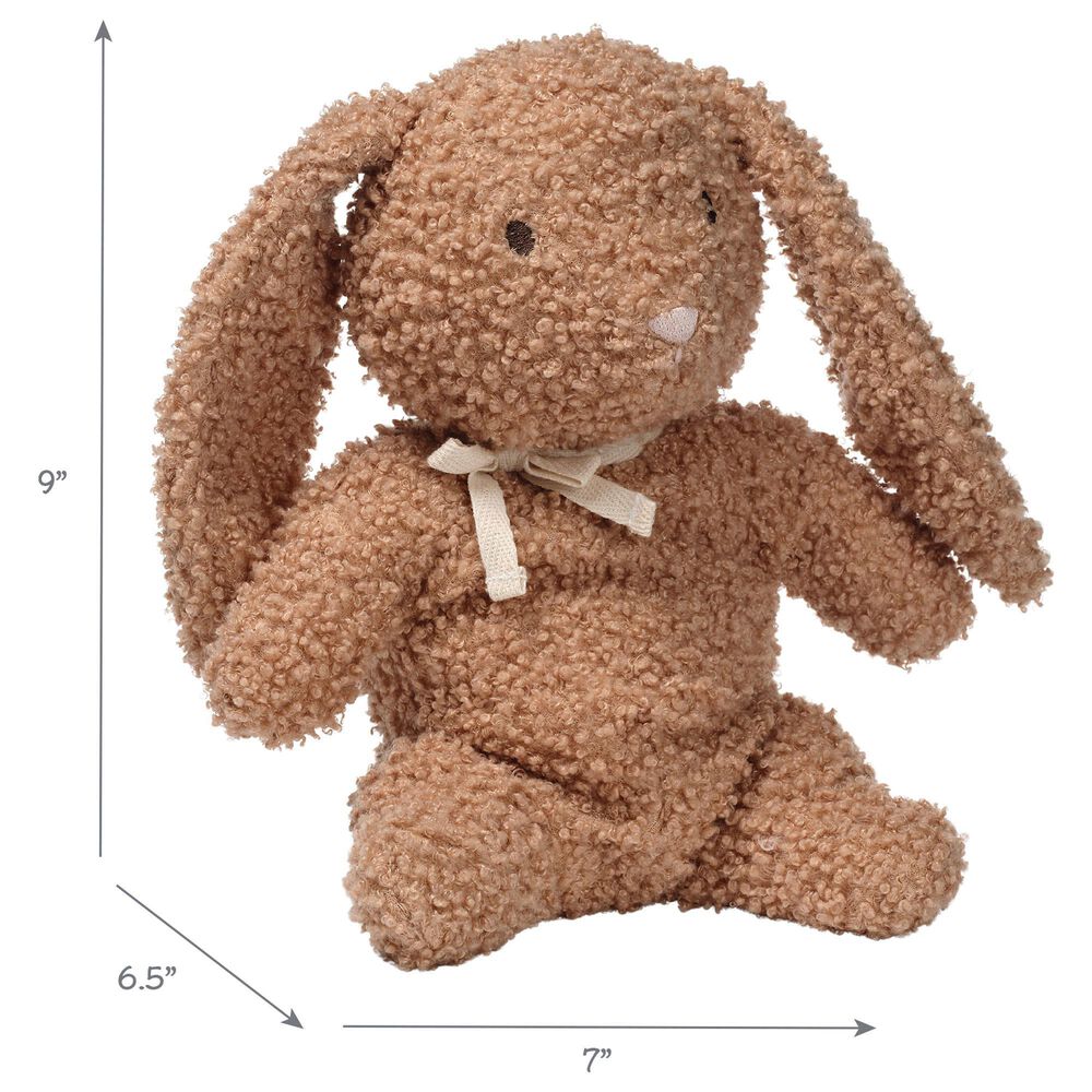 Lambs &amp; Ivy Signature Bunny Hop Honey Rabbit Plush Toy in Taupe, , large