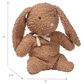 Lambs & Ivy Signature Bunny Hop Honey Rabbit Plush Toy in Taupe, , large