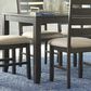 Ashley Rokane 7-Piece Dining Set in Light Brown, , large