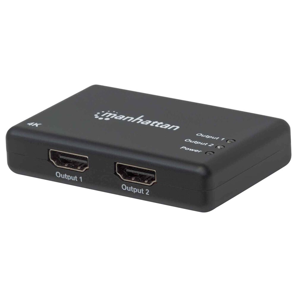 Manhattan 4K 2-Port HDMI Splitter with 4K 30Hz in Black, , large