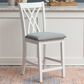 Linon Home Decor Maggie Counter Stool in White, , large
