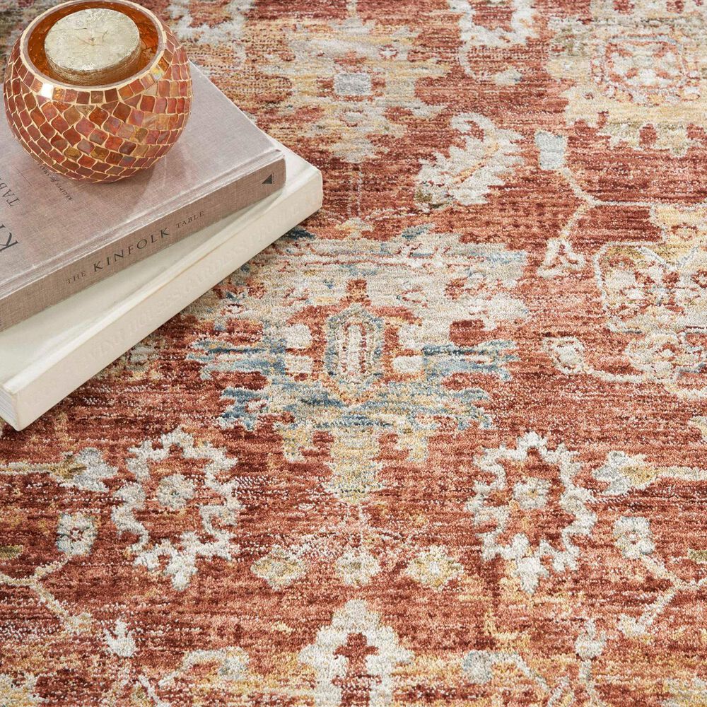 Nourison Sahar SHR02 7&#39;10&quot; x 10&#39;4&quot; Rust Area Rug, , large