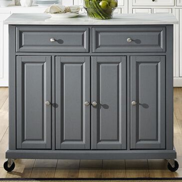 Crosley Furniture Avery Kitchen Cart in Grey, , large