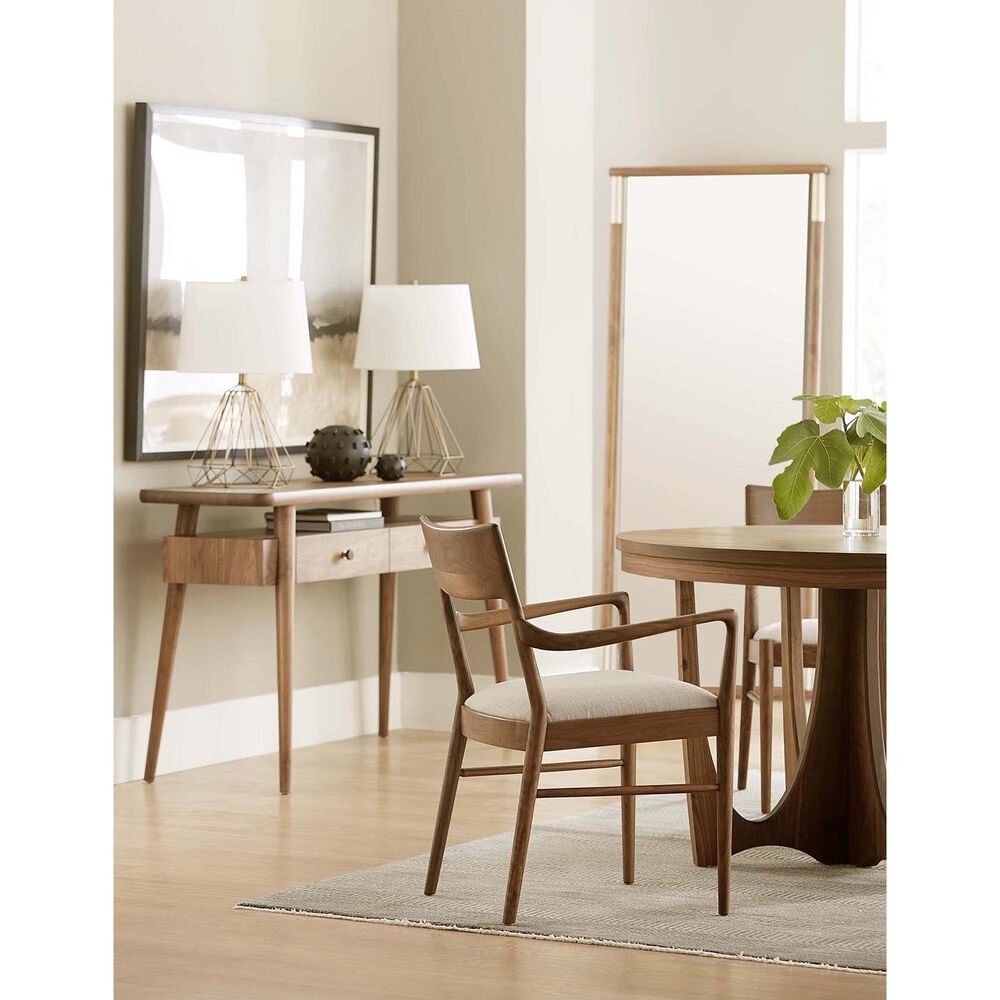 Stickley Furniture Walnut Grove Arm Chair in Warm Brown, , large