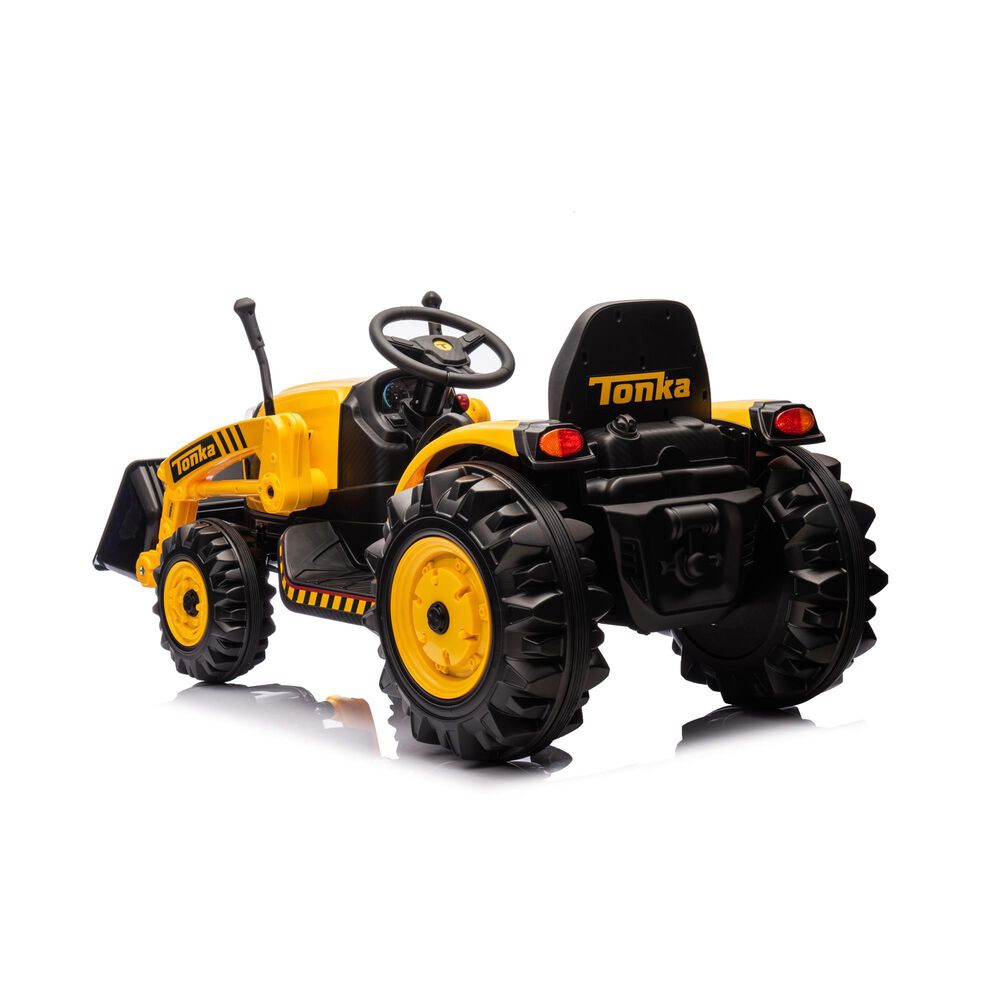 Best Ride On Cars Tonka Construction Tractor 12V Ride On Car in Yellow, , large