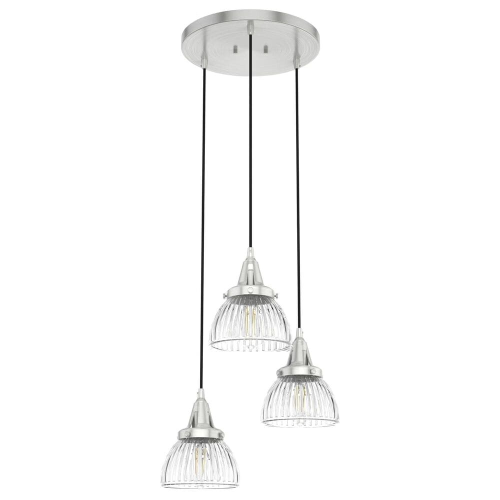 Hunter Cypress Grove 3-Light Cluster in Brushed Nickel, , large