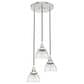 Hunter Cypress Grove 3-Light Cluster in Brushed Nickel, , large