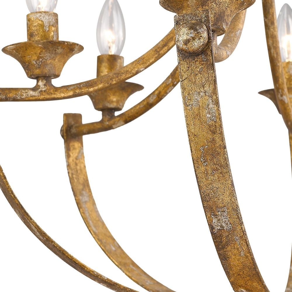 Golden Lighting Victoria 6-Light Chandelier in Heirloom Gold, , large