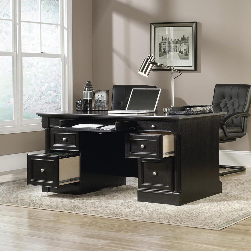 Sauder Avenue Eight Executive Desk in Wind Oak, , large