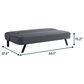 Lifestyle Solutions Frankie Convertible Sofa in Charcoal, , large