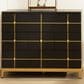 Jennifer Taylor Home Kingsly Storage Chest in Espresso Black and Gold, , large