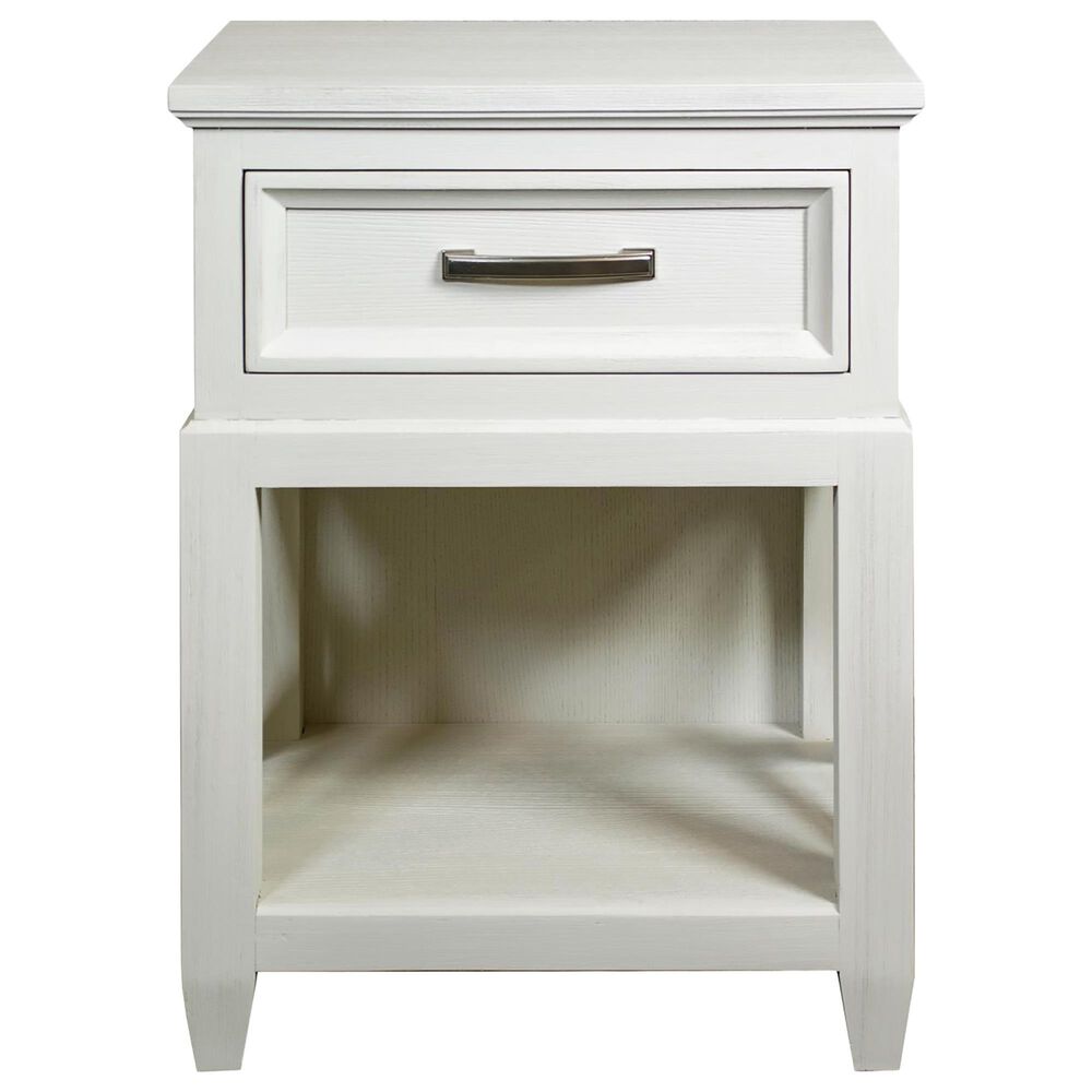 Shannon Hills Osborne 1-Drawer Nightstand in Winter White, , large