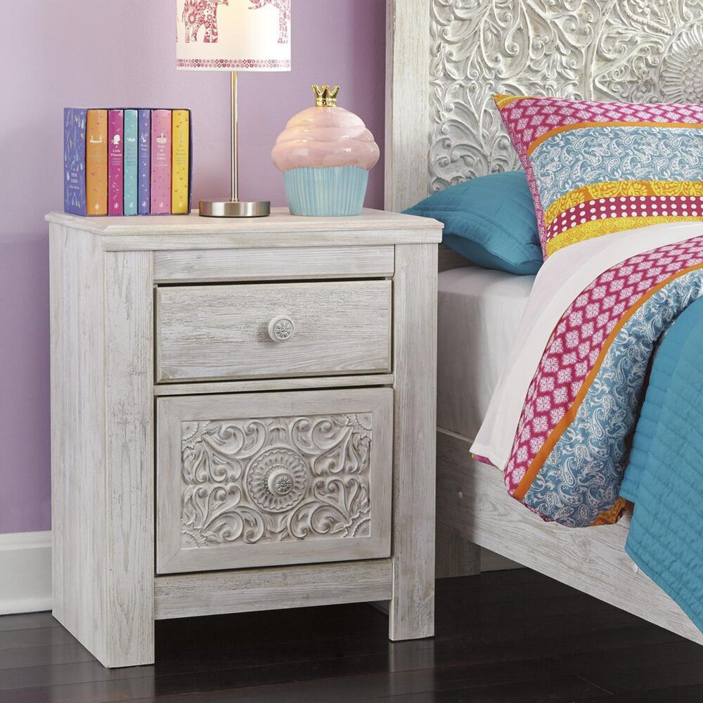 Signature Design By Ashley Paxberry 5 Piece Full Bedroom Set In White Wash Nebraska Furniture Mart