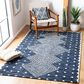 Safavieh Micro-Loop MLP171M 4" x 6" Blue and Ivory Area Rug, , large