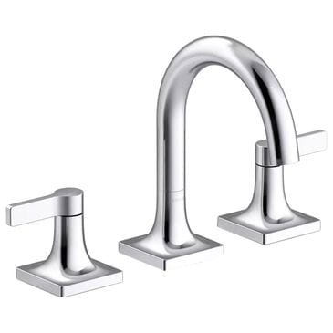 Kohler Venza Widespread Bathroom Sink Faucet in Polished Chrome, , large
