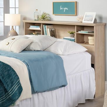 Sauder River Ranch Full/Queen Bookcase Headboard in Harvest Walnut, , large