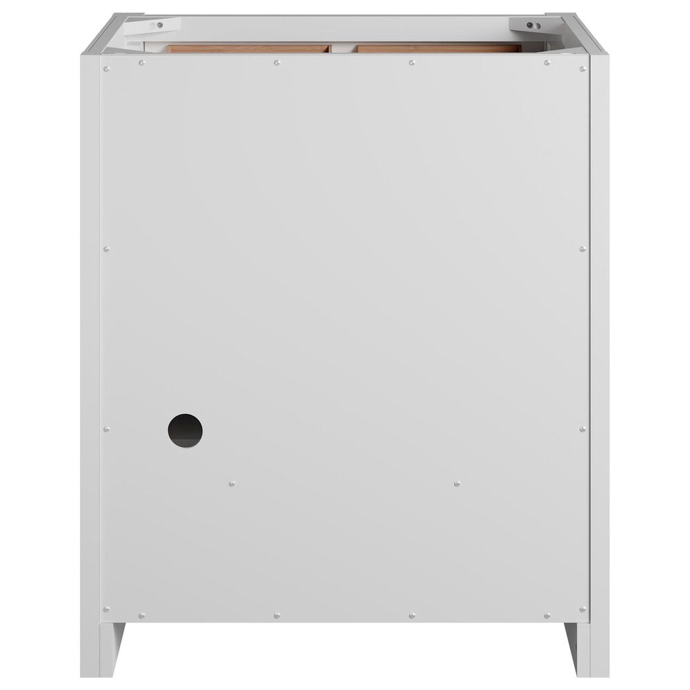 James Martin Bellshire 30" Single Bathroom Vanity in Bright White with 3 cm Eternal Jasmine Pearl Silestone Top and Rectangular Sink, , large