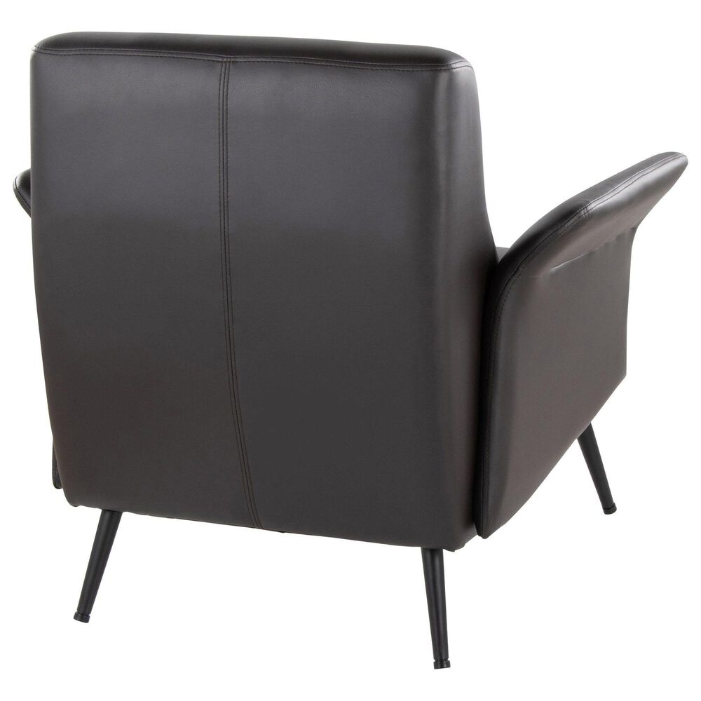 Lumisource Petal Accent Chair in Espresso, , large