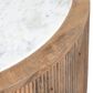 Crestview Collection Santorini Cocktail Table in White and Brown, , large