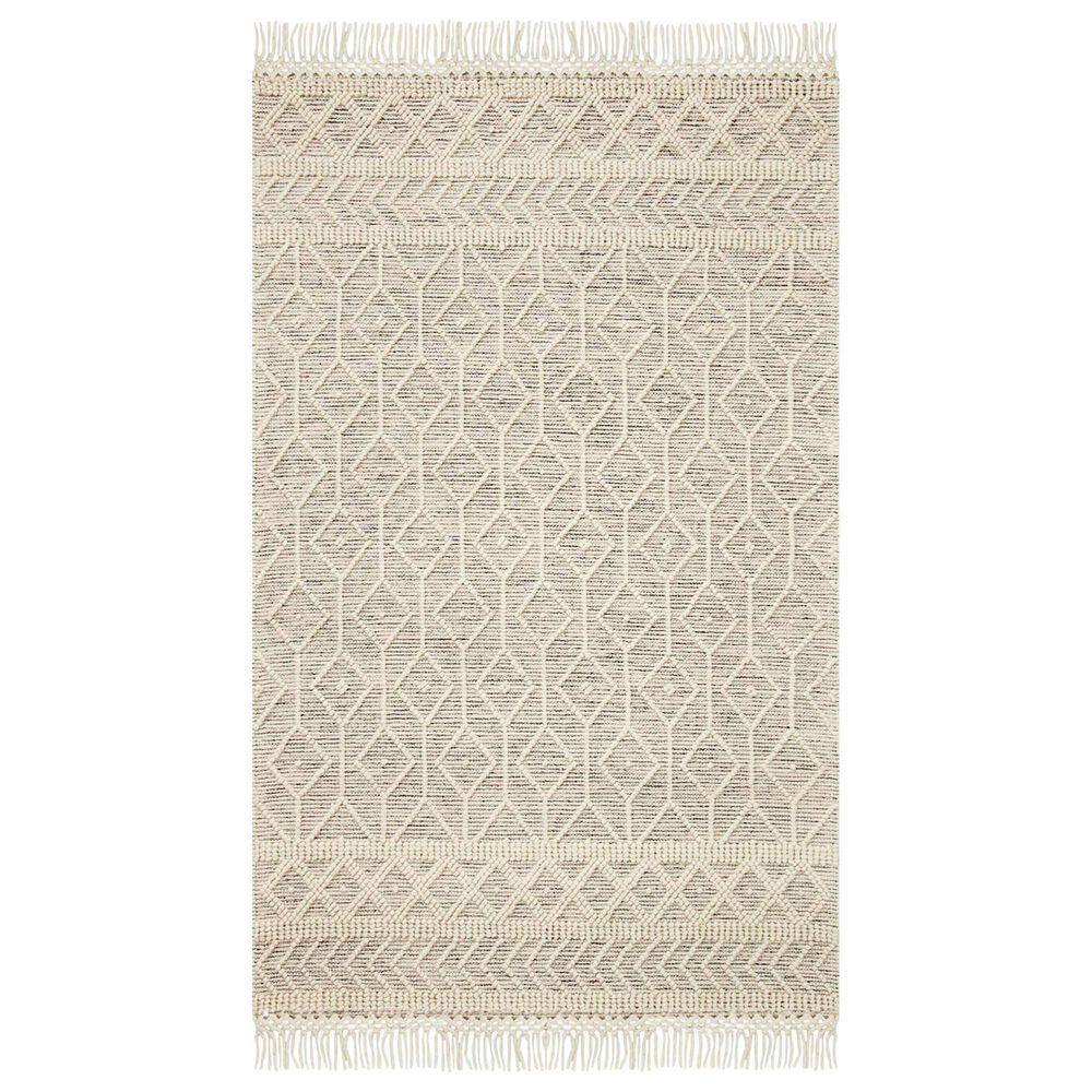 Loloi II Noelle NOE-02 2'6" x 7'6" Ivory and Black Runner, , large